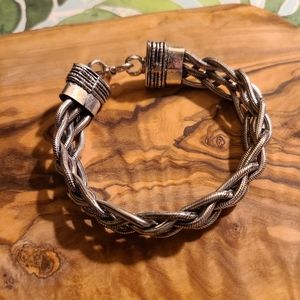 Sundance Silver Braided Bracelet
